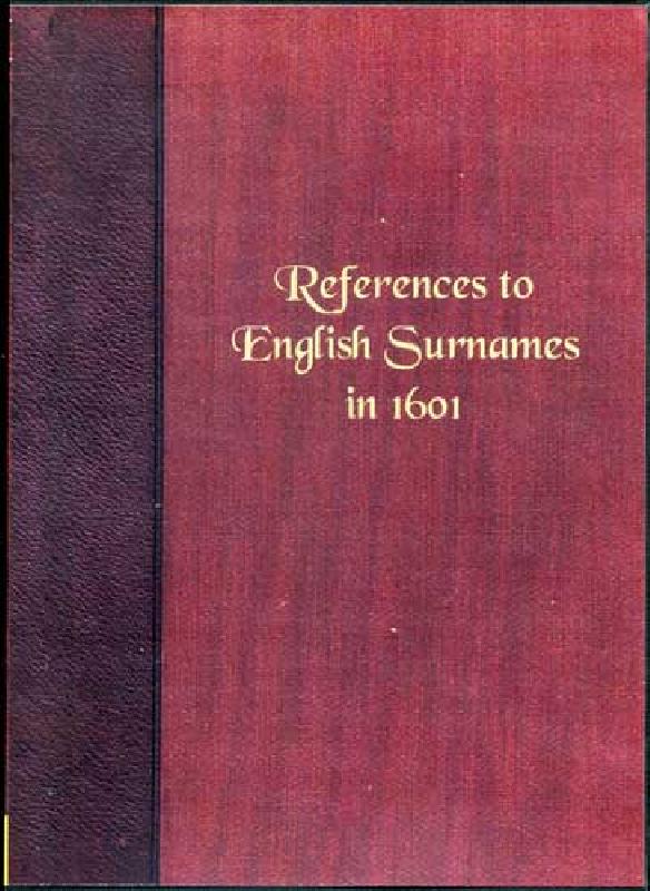 References To English Surnames In 1601 Product GenFair
